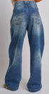 Retro Fade Wide-Leg Barrel Jeans in Denim - Women's Denim | Urban Daizy