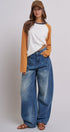 Retro Fade Wide-Leg Barrel Jeans in White - Women's Denim | Urban Daizy