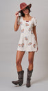 Heirloom Embroidered Mini Dress in Ivory - Women's Casual Dresses | Urban Daizy