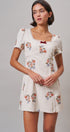 Heirloom Embroidered Mini Dress in Ivory - Women's Casual Dresses | Urban Daizy