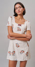 Heirloom Embroidered Mini Dress in Ivory - Women's Casual Dresses | Urban Daizy