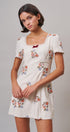 Heirloom Embroidered Mini Dress in Ivory - Women's Casual Dresses | Urban Daizy
