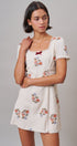 Heirloom Embroidered Mini Dress in Ivory - Women's Casual Dresses | Urban Daizy