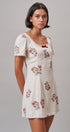 Heirloom Embroidered Mini Dress in Ivory - Women's Casual Dresses | Urban Daizy