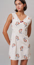 Wildflower Embroidered Mini Dress in Ivory - Women's Casual Dresses | Urban Daizy