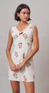 Wildflower Embroidered Mini Dress in Ivory - Women's Casual Dresses | Urban Daizy