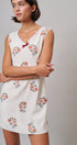 Wildflower Embroidered Mini Dress in Ivory - Women's Casual Dresses | Urban Daizy
