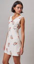 Wildflower Embroidered Mini Dress in Ivory - Women's Casual Dresses | Urban Daizy