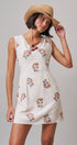 Wildflower Embroidered Mini Dress in Ivory - Women's Casual Dresses | Urban Daizy