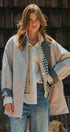 Gingham Lined Oversized Car Coat in Grey - Women's Jackets & Blazers | Urban Daizy