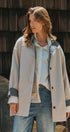 Gingham Lined Oversized Car Coat in Grey - Women's Jackets & Blazers | Urban Daizy