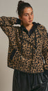 Hooded Leopard Knit Jacket With Gold Buttons in Leopard - Women's Fashion | Urban Daizy