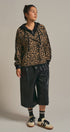 Hooded Leopard Knit Jacket With Gold Buttons in Leopard - Women's Fashion | Urban Daizy
