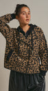 Hooded Leopard Knit Jacket With Gold Buttons in Leopard - Women's Fashion | Urban Daizy