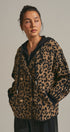 Hooded Leopard Knit Jacket With Gold Buttons in Leopard - Women's Fashion | Urban Daizy