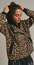 Hooded Leopard Knit Jacket With Gold Buttons in Leopard - Women's Fashion | Urban Daizy