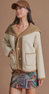 Reversible Wool Blend Shawl Collar Coat in Camel - Women's Jackets & Blazers | Urban Daizy