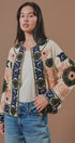 Suzani Embroidered Cotton Floral Jacket in Cream - Women's Fashion | Urban Daizy
