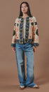 Suzani Embroidered Cotton Floral Jacket in Cream - Women's Fashion | Urban Daizy