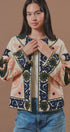 Suzani Embroidered Cotton Floral Jacket in Cream - Women's Fashion | Urban Daizy