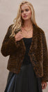 Oversized Leopard Print Faux Fur Jacket in Brown - Women's Jackets & Blazers | Urban Daizy