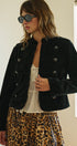 Regiment Velvet Napoleon Jacket in Black - Women's Jackets & Blazers | Urban Daizy