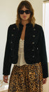 Regiment Velvet Napoleon Jacket in Black - Women's Jackets & Blazers | Urban Daizy