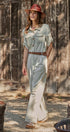 Cotton Utility Jumpsuit with Braided Belt in Khaki - Women's Jumpsuits | Urban Daizy