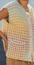 Popcorn Knit Button Front Sweater Vest in Mustard - Women's Fashion | Urban Daizy
