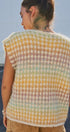 Popcorn Knit Button Front Sweater Vest in Mustard - Women's Fashion | Urban Daizy