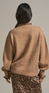 Leopard Trim Knit Button Cardigan in Camel - Women's Fashion | Urban Daizy