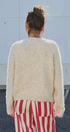 Fuzzy Star Knit Button Up Cardigan in Oatmeal - Women's Fashion | Urban Daizy