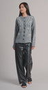 Embroidered Soutache Button Knit Cardigan in Grey - Women's Fashion | Urban Daizy