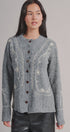 Embroidered Soutache Button Knit Cardigan in Grey - Women's Fashion | Urban Daizy