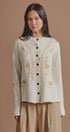 Embroidered Soutache Button Knit Cardigan in Ivory - Women's Fashion | Urban Daizy