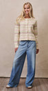 Ditsy Floral Fair Isle Button Cardigan in Cream - Women's Cardigans & Shrugs | Urban Daizy