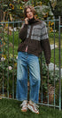 Nordic Fair Isle Zip Up Sweater Jacket in Brown - Women's Cardigans & Shrugs | Urban Daizy