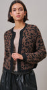 Leopard Print Open-Front Knit Cardigan Sweater in Leopard - Women's Cardigans & Shrugs | Urban Daizy