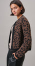 Leopard Print Open-Front Knit Cardigan Sweater in Leopard - Women's Cardigans & Shrugs | Urban Daizy