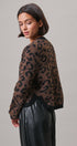 Leopard Print Open-Front Knit Cardigan Sweater in Leopard - Women's Cardigans & Shrugs | Urban Daizy