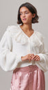 Storybook Lace Collar Knit Cardigan in Ivory - Women's Cardigans & Shrugs | Urban Daizy