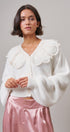 Storybook Lace Collar Knit Cardigan in Ivory - Women's Cardigans & Shrugs | Urban Daizy