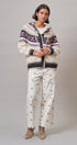 Alpine Fair Isle Hooded Cardigan in Ivory - Women's Cardigans & Shrugs | Urban Daizy