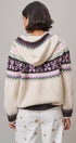 Alpine Fair Isle Hooded Cardigan in Ivory - Women's Cardigans & Shrugs | Urban Daizy