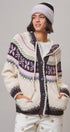 Alpine Fair Isle Hooded Cardigan in Ivory - Women's Cardigans & Shrugs | Urban Daizy