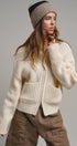 Harbor Ease Ribbed Zip Cardigan in Ivory - Women's Cardigans & Shrugs | Urban Daizy