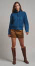 Harbor Ease Ribbed Zip Cardigan in Teal - Women's Cardigans & Shrugs | Urban Daizy