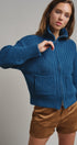 Harbor Ease Ribbed Zip Cardigan in Teal - Women's Cardigans & Shrugs | Urban Daizy