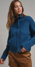 Harbor Ease Ribbed Zip Cardigan in Teal - Women's Cardigans & Shrugs | Urban Daizy