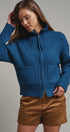 Harbor Ease Ribbed Zip Cardigan in Teal - Women's Cardigans & Shrugs | Urban Daizy